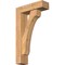 Ekena Millwork Legacy Block Smooth Bracket w/ Offset Brace, Western Red Cedar, 5 1/2"W x 18"D x 30"H BKT0604X18X30LEC05SWR - alternate 1